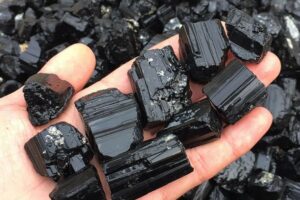 black tourmaline crysta